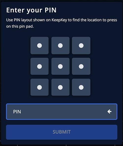digite seu PIN